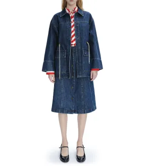 Blouson Miller Indigo délavé | A.P.C.