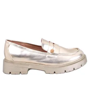 Mocassins plateforme Sidney Gold d'or